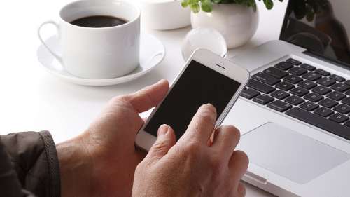 Searching online for dental answers instead of calling a dentist.